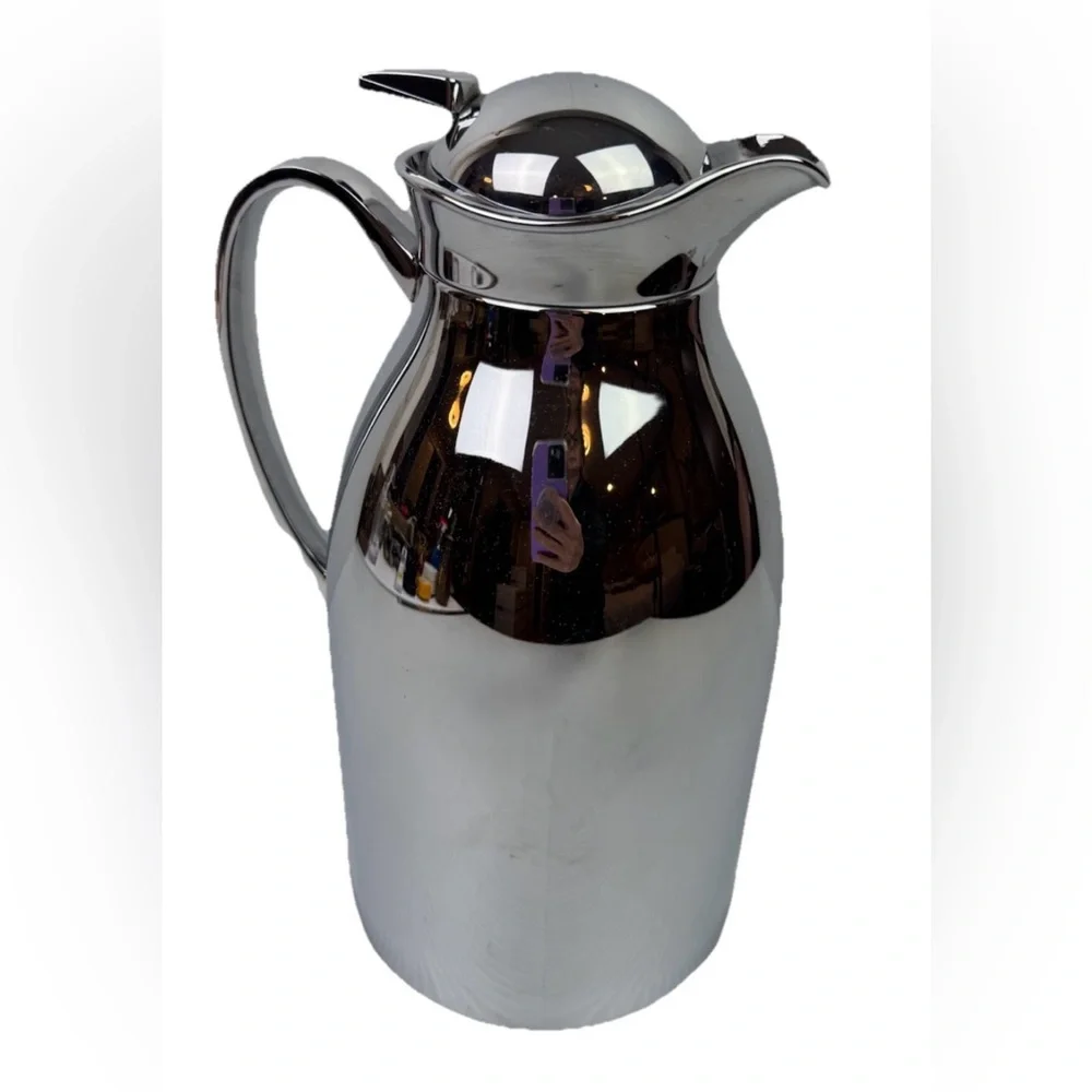 Crate And Barrel Mirror Thermal Insulated Coffee Carafe 1.5L Kitchen Dining Bar